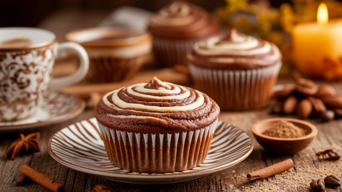 Полосатый десерт для всей семьи: кексы «Зебра» на сметане за 30 минут — нежная текстура, красивый узор, хороши с кофе и чаем