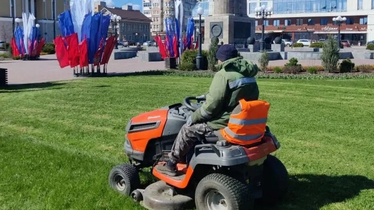 Липецкие озеленители взялись за площадь Петра