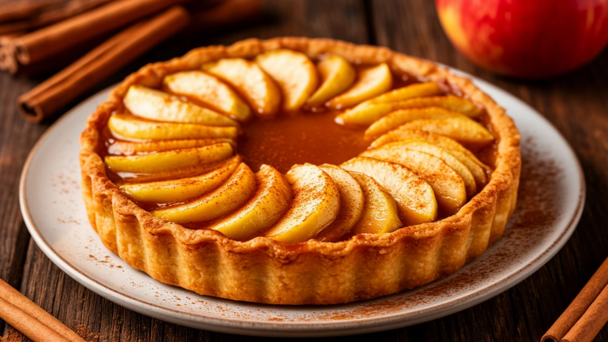 Яблочный тарт с карамельным кремом и корицей: готовлю его на все праздники – гости в восторге умоляют дать рецепт
