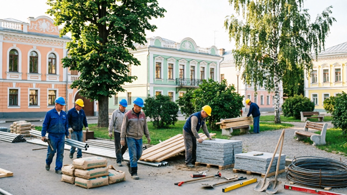 24,5 млн рублей потратят на благоустройство Сквера Победы в Лебедяни к лету 2026
