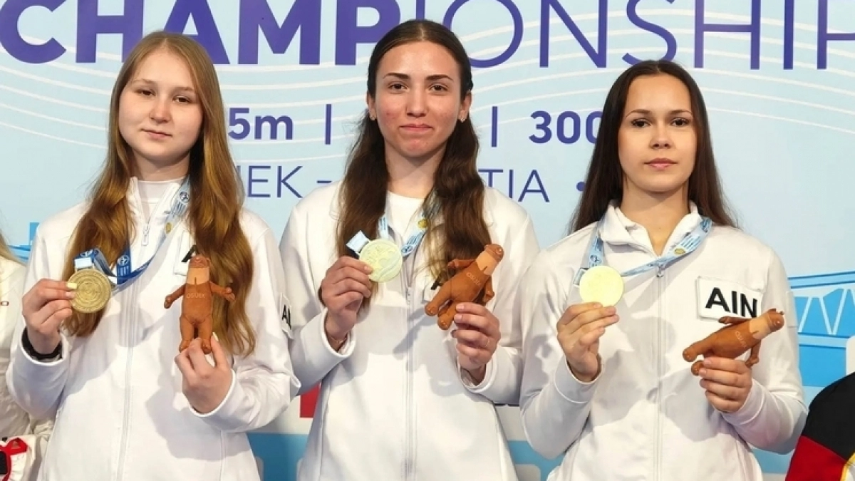 Липецкая юниорка победила на чемпионате Европы в командной стрельбе из винтовки