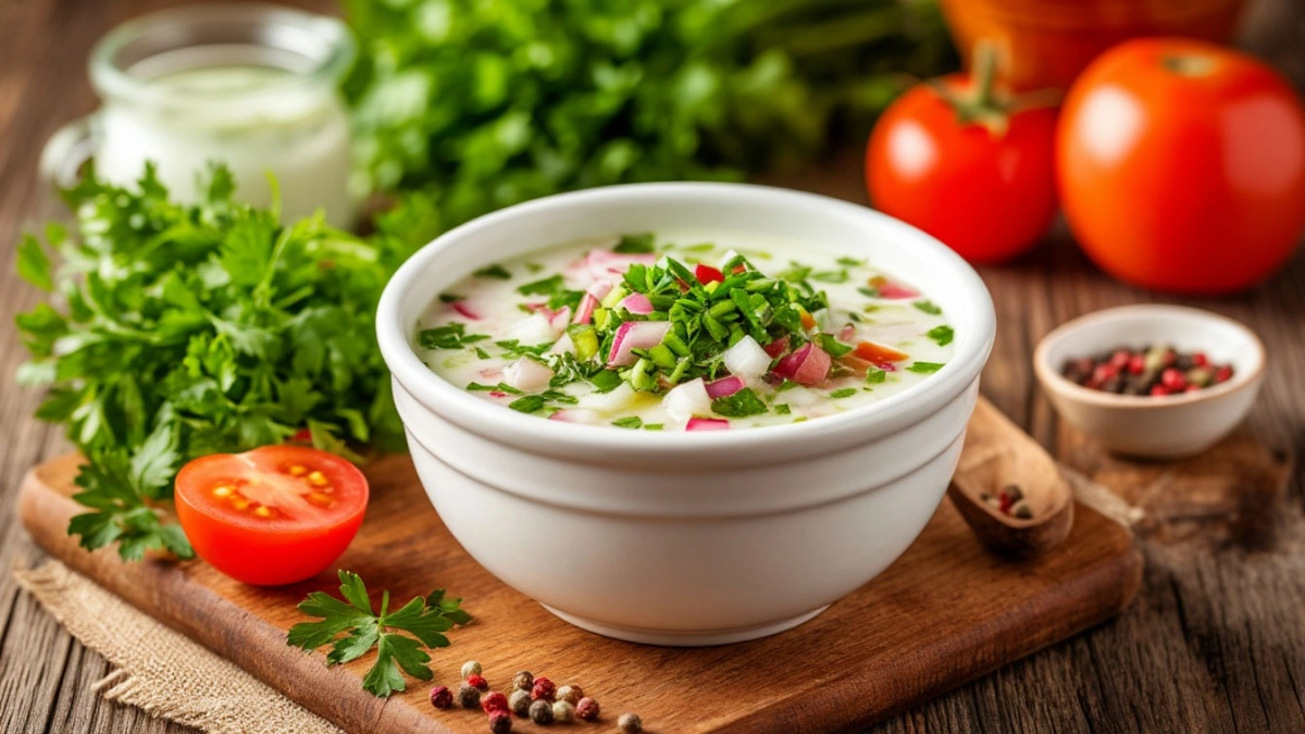Не квас и не кефир: 3 неожиданные заправки для окрошки, от которых вкус становится ярче и насыщеннее