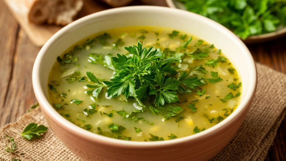 Все лето готовлю этот зеленый суп: вкусный способ съесть много зелени и молодой капусты — подаю с чесночной сметаной