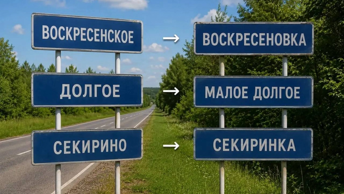 Воскресенское, Долгое и Секирино сменят названия в Данковском округе