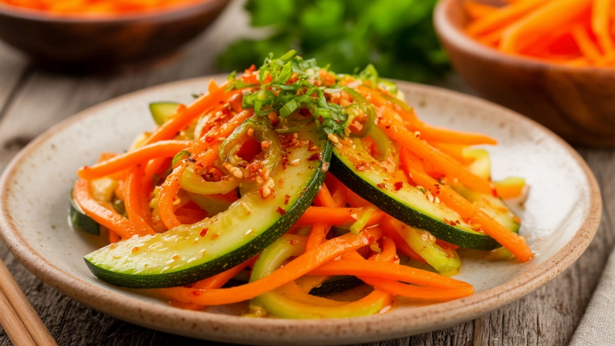 Когда дома есть кабачки, готовлю эту вкуснятину: просто, быстро и без майонеза — вся изюминка в медово-соевой заправке