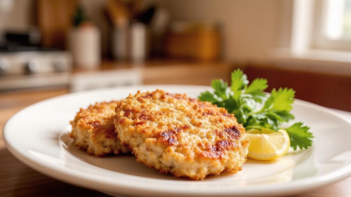 Куриные котлеты на сливках подаю с пюре и макаронами — получаются нежными и очень сочными
