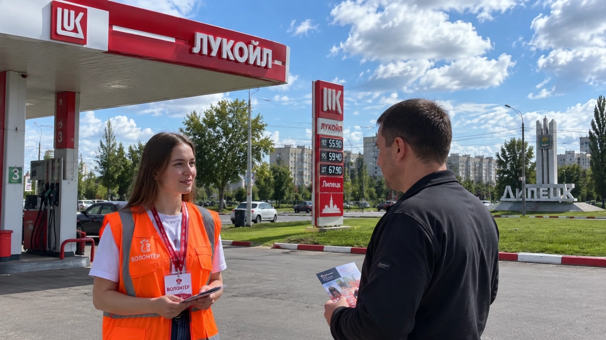 На липецких заправках пропали волонтёры