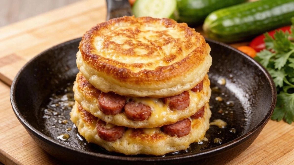 Кабачки припасла на осень специально для них: оладьи с колбасой и сыром — вкуснота за 20 минут