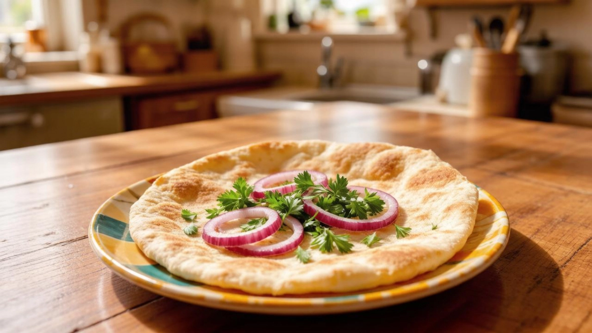 Тонкие лепёшки с луком и зеленью: никакого мяса не надо — просто, бюджетно и очень вкусно