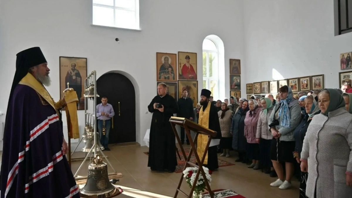 В Долгоруково впервые зазвонили колокола нового храма
