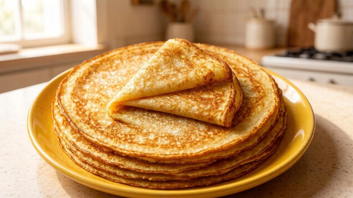 Осенние блины с корицей: взбиваю яблоки с молоком — вкусно и на завтрак, и с любым топпингом