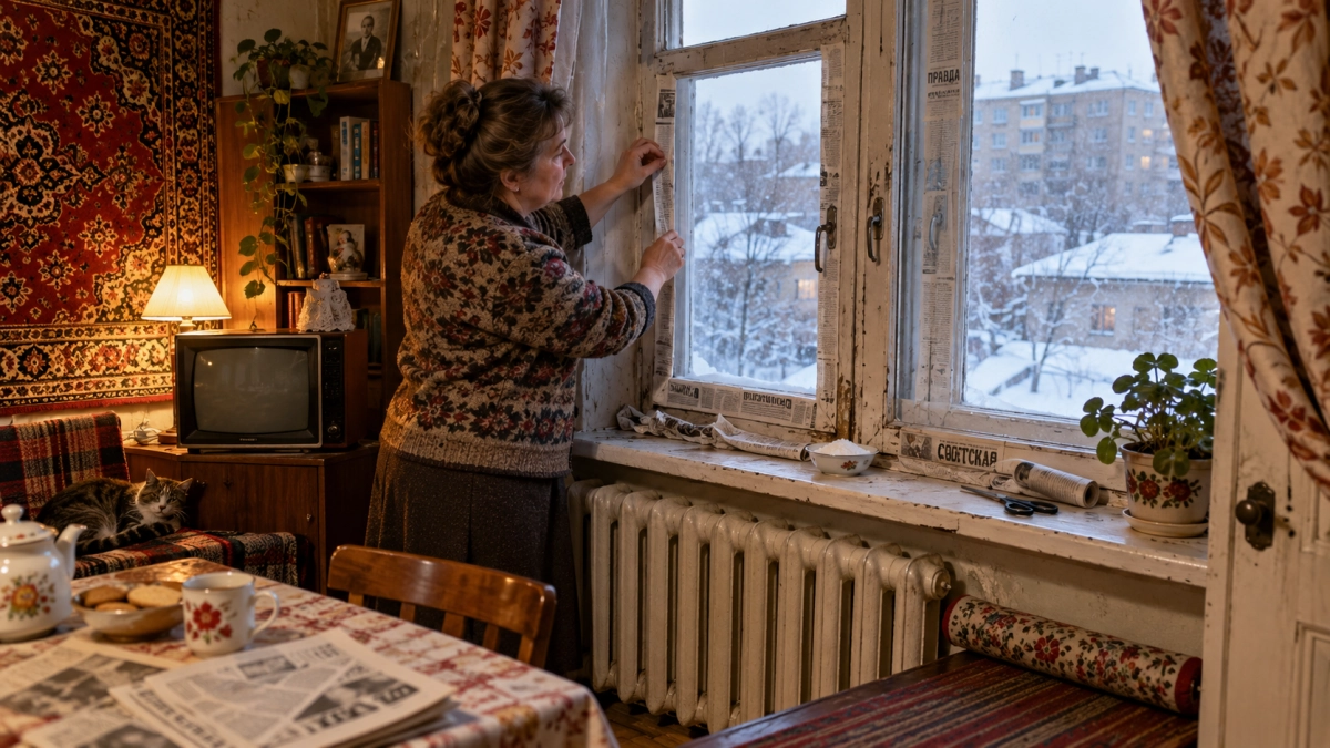 Как советские хозяйки сохраняли в квартире тепло без стеклопакетов: актуально до сих пор