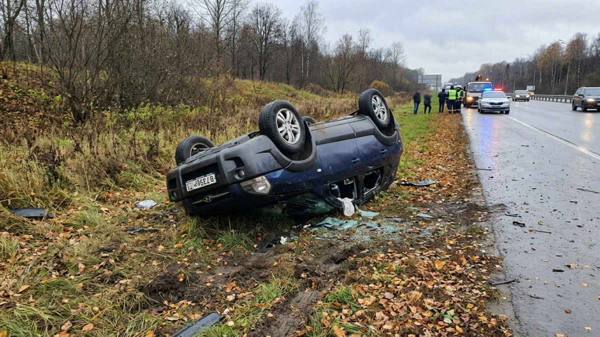 В Лебедянском округе 18-летняя пассажирка погибла при перевороте «Хендай»
